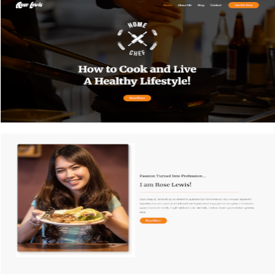 Plantilla recipe blog